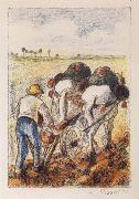 Camille Pissarro The ploughman oil